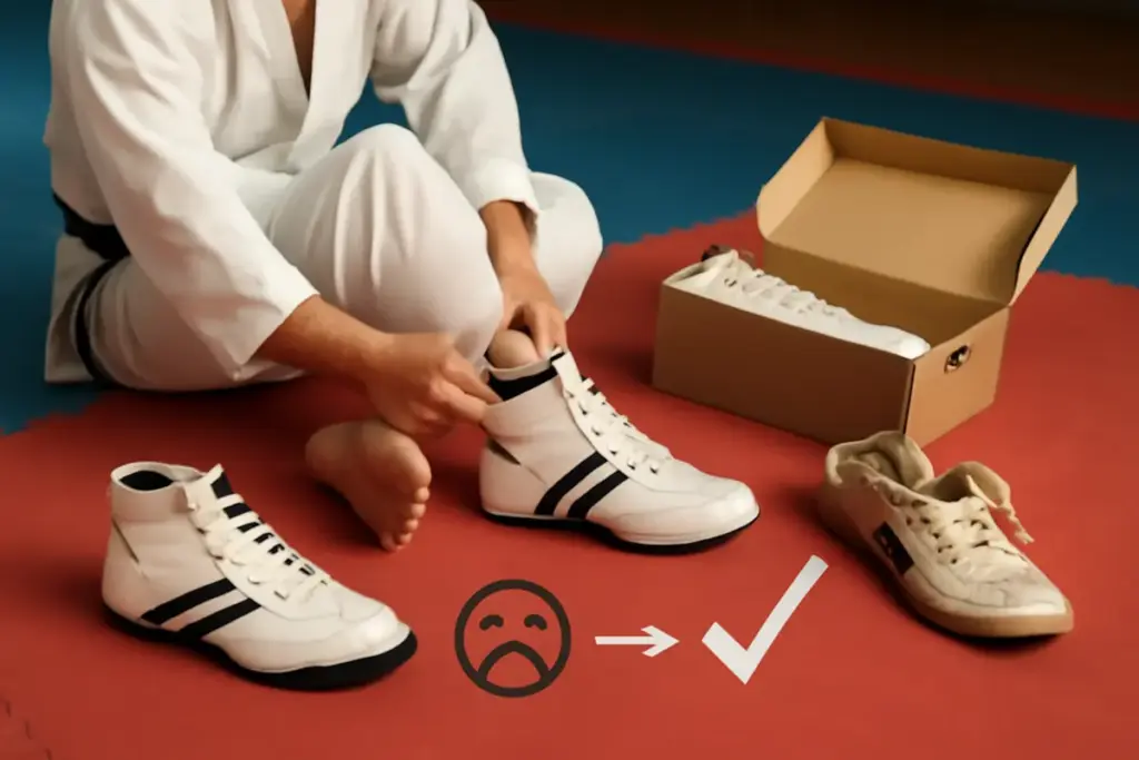 Scarpe da palestra per arti marziali: perché tanti sbagliano la misura e come evitarlo
