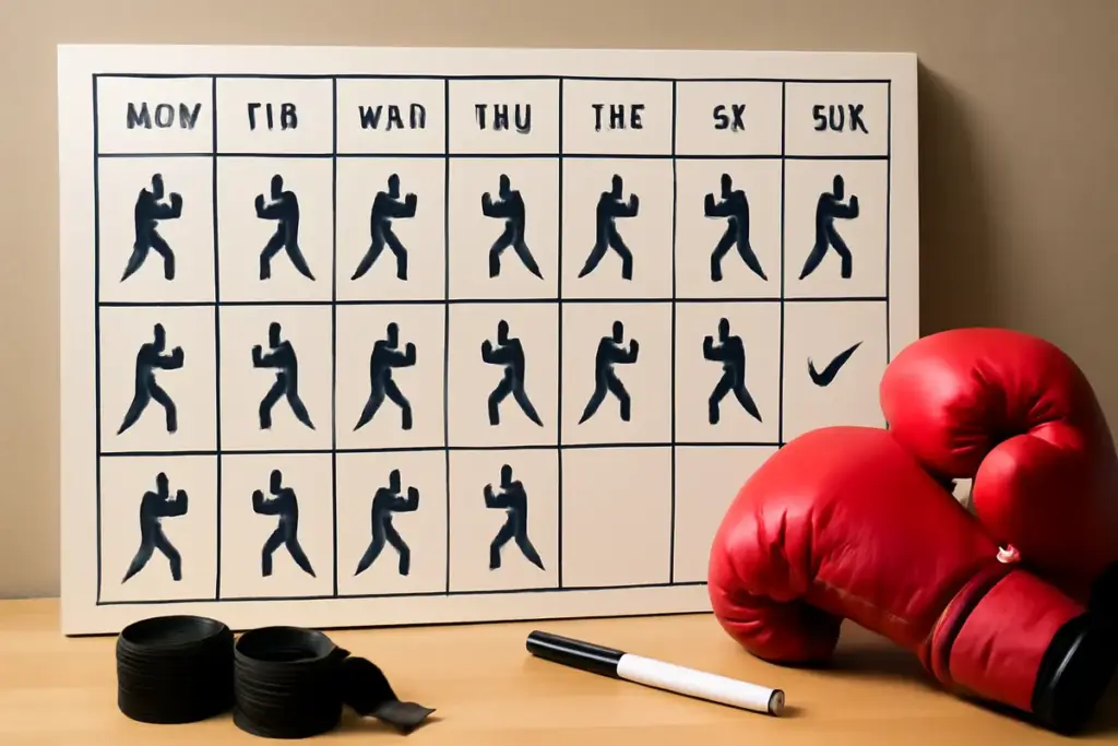 Programma settimanale ideale per il benessere praticando sport da combattimento: la tabella utile da seguire