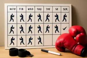 Programma settimanale ideale per il benessere praticando sport da combattimento: la tabella utile da seguire