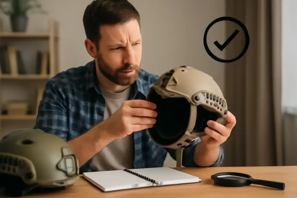 Come riconoscere un caschetto da combattimento omologato: la guida pratica